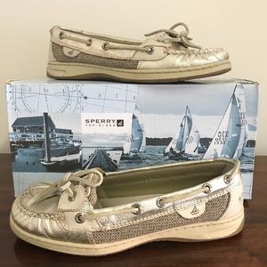 Sperry Angelfish Gold Boat Shoes